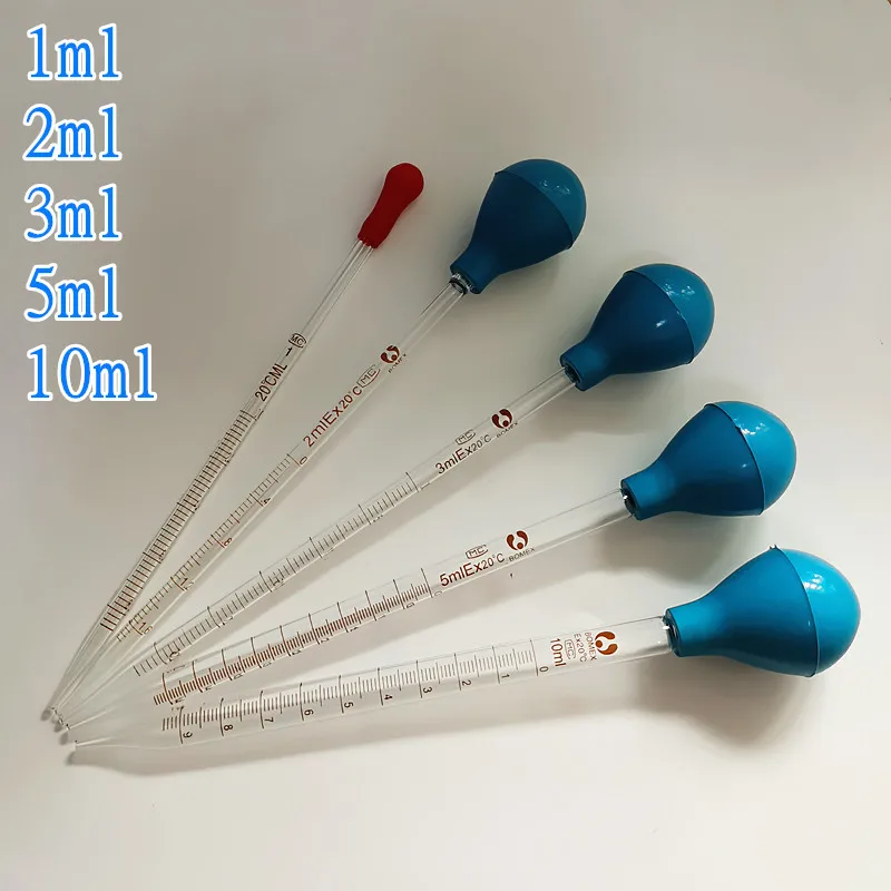 Lot De 20 Pipettes Compte-gouttes Graduées 7 Ml – Polyéthylène Transparent, Incassable, Précision ±10%