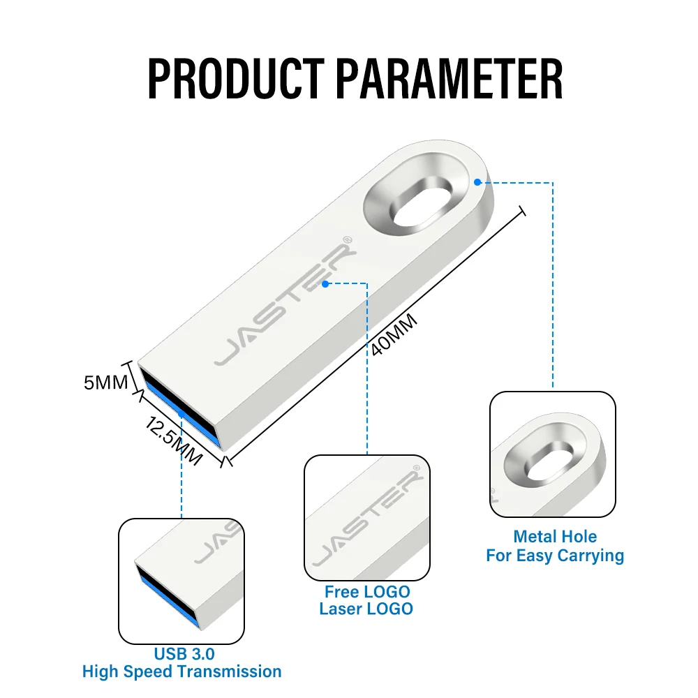 High-Speed USB 3.0 Flash Drive - Versatile Storage Solution (8GB to 128GB)