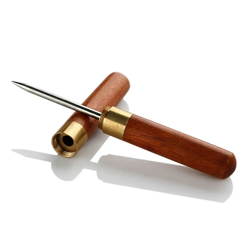 Tea cutter 1Pcs Stainless Steel Chinese Puer Tea Needle Cutter Damascus Tea Knife Pro Breaking Prying Brick Tools