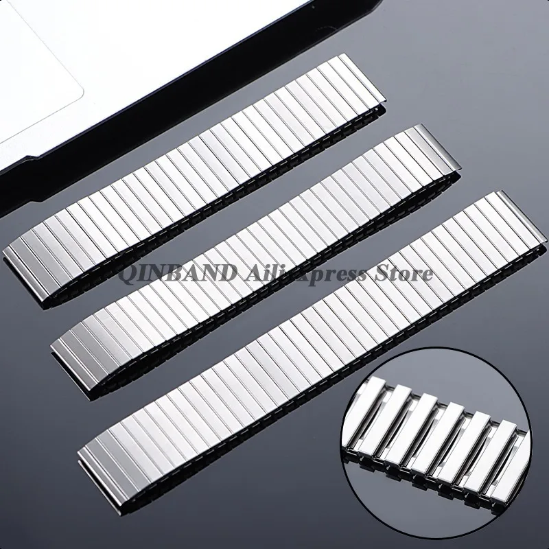 Elastic Metal Watch Band Expansion Bracelet - Stretchable Stainless Steel Strap