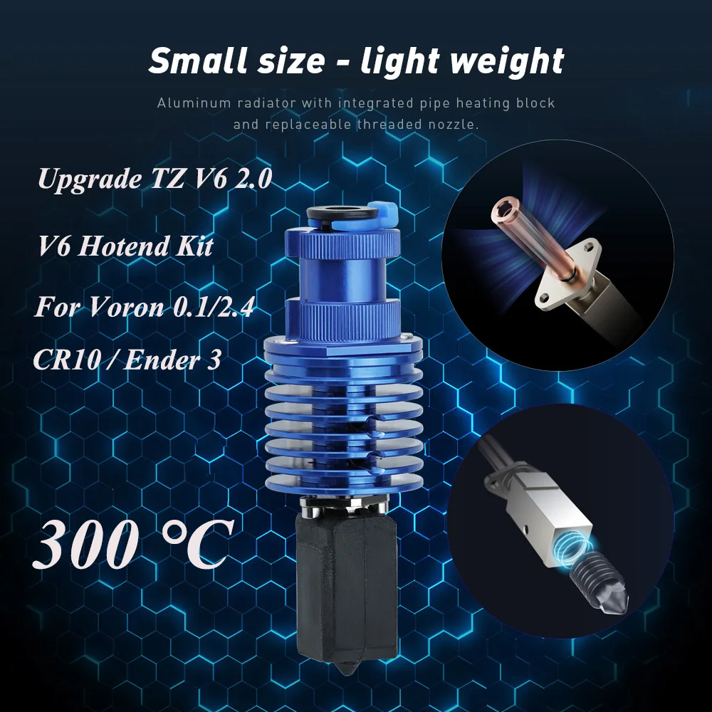 업그레이드 V6 핫엔드 키트 고속 프린트 헤드, Ender 3/Ender 3 PRO/VORON 2.4 압출기 J 헤드, Ender 3V2/CR10 3D 프린터 부품용