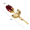 Artificial Rose Wedding Gift Decoration 1set Mothers Day Gift Girlfriend Gift Ornament Crystal Glass Rose Box Party Favor Lot 6