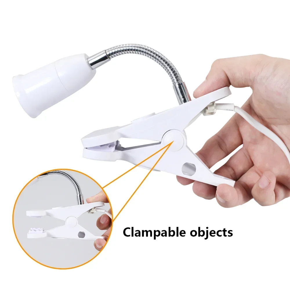 E27 Socket Bulb Holder Socket With Switch EU US UK Plug Lamp Holder Energy Saving LED Table Lamp Led Base Base led light desk lamp
