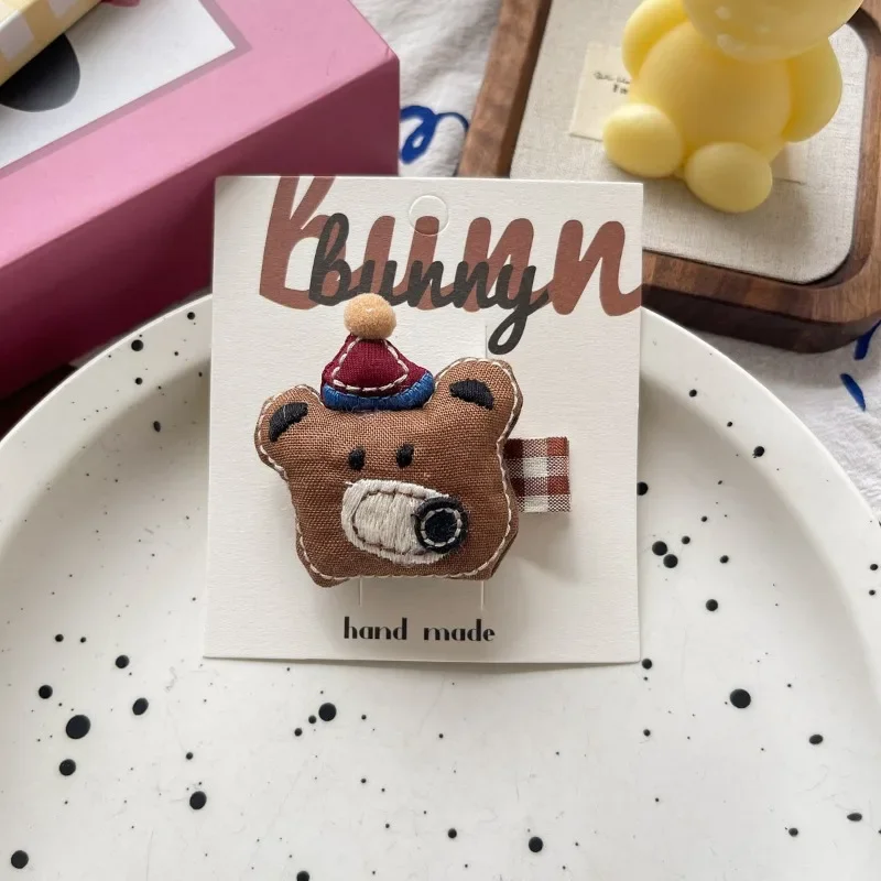 10 pinces à cheveux mignonnes en forme d'animaux de dessin animé pour filles