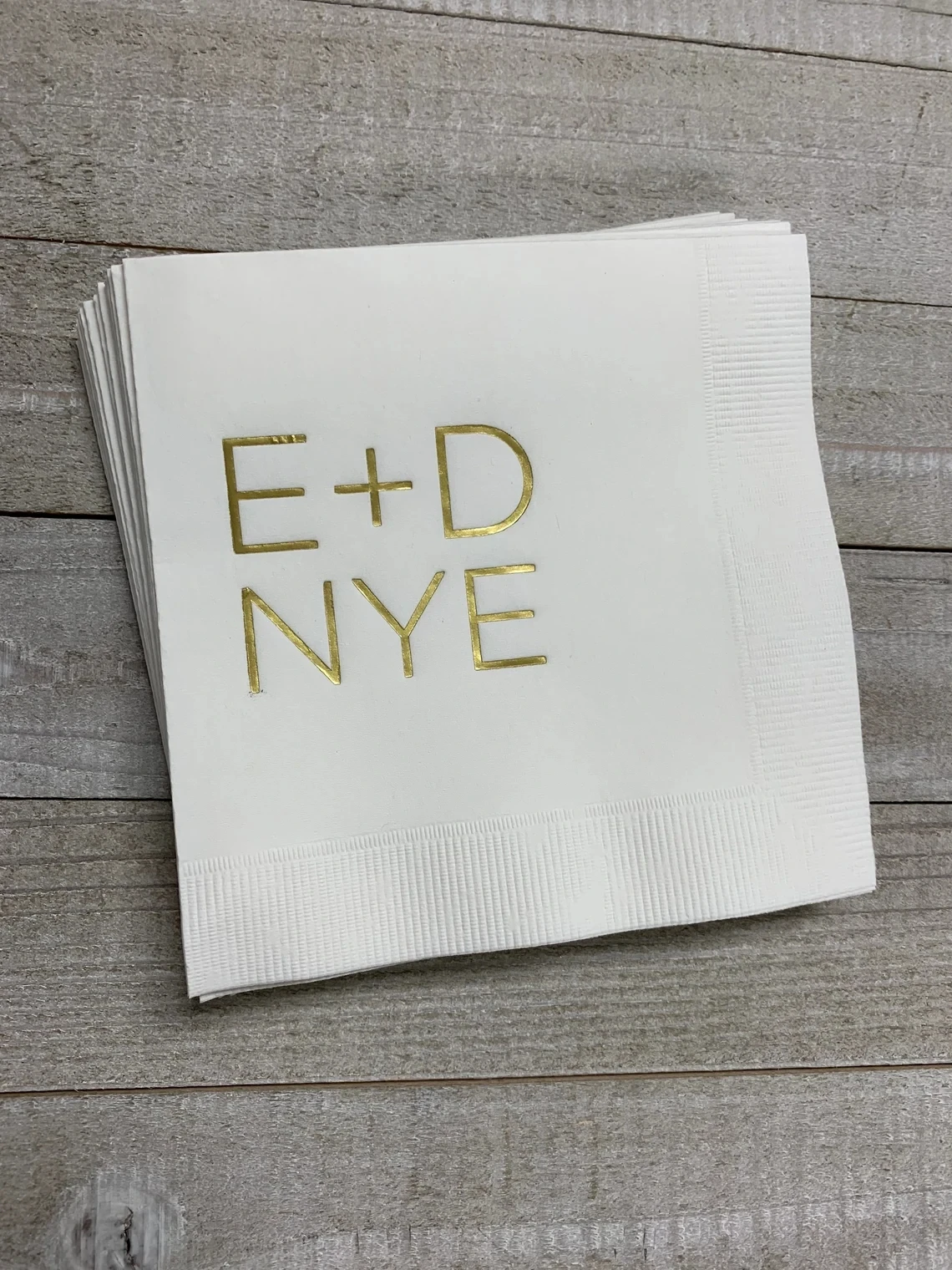 

Personalized Napkins Wedding Custom Monogram New Years Eve Rehearsal Dinner Beverage Cocktail Luncheon Dinner Guest Towels Avail