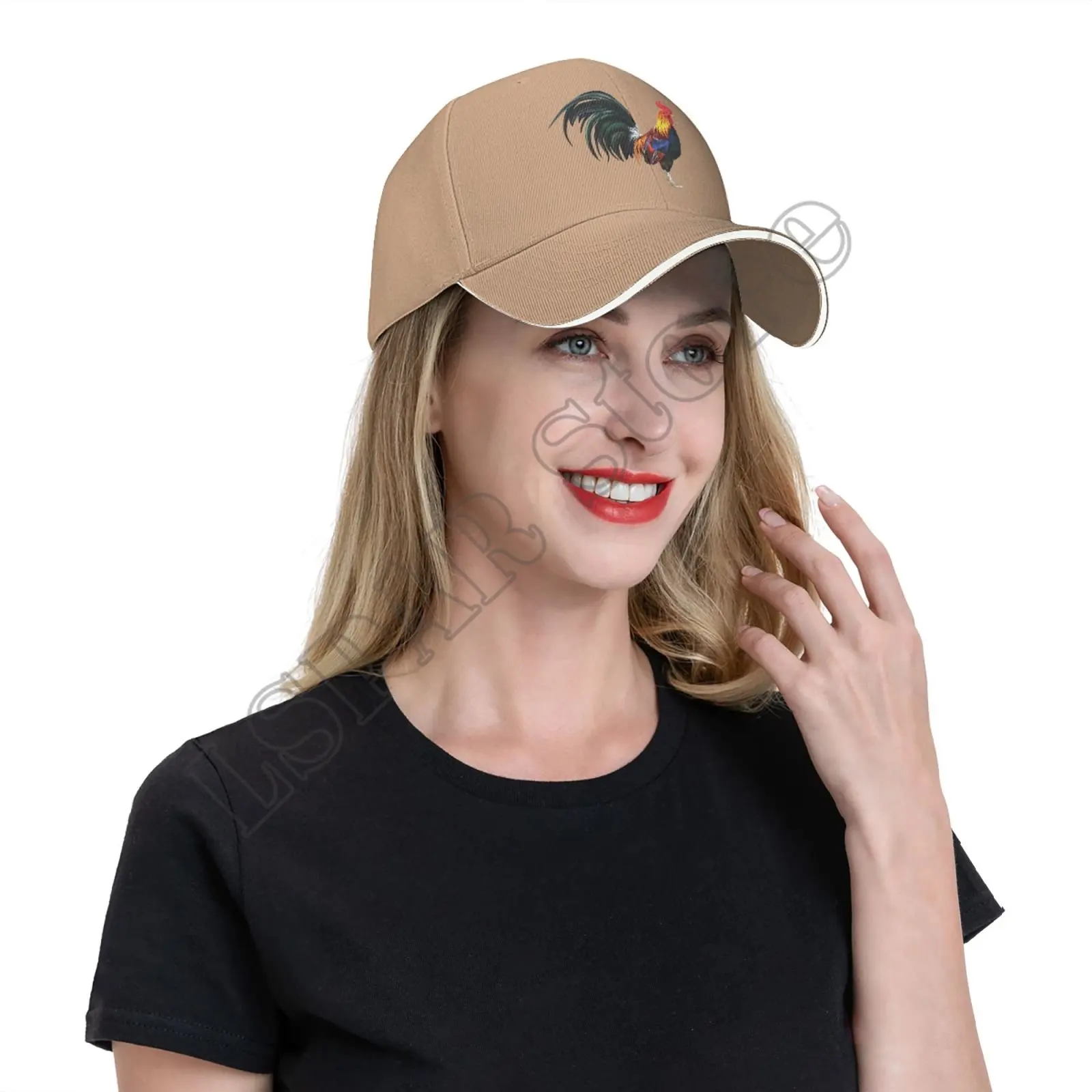 Rooster Chicken Peaked Baseball Cap Hat Baseball Sun Hat Sandwich Cap