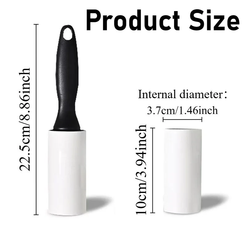 Lint Roller 1/3/6PCS Lint Roller with Refills Sticky Replace Paper Roll Perfect For Clothing Cleaning Pet Hair Replaceable Roll Brush