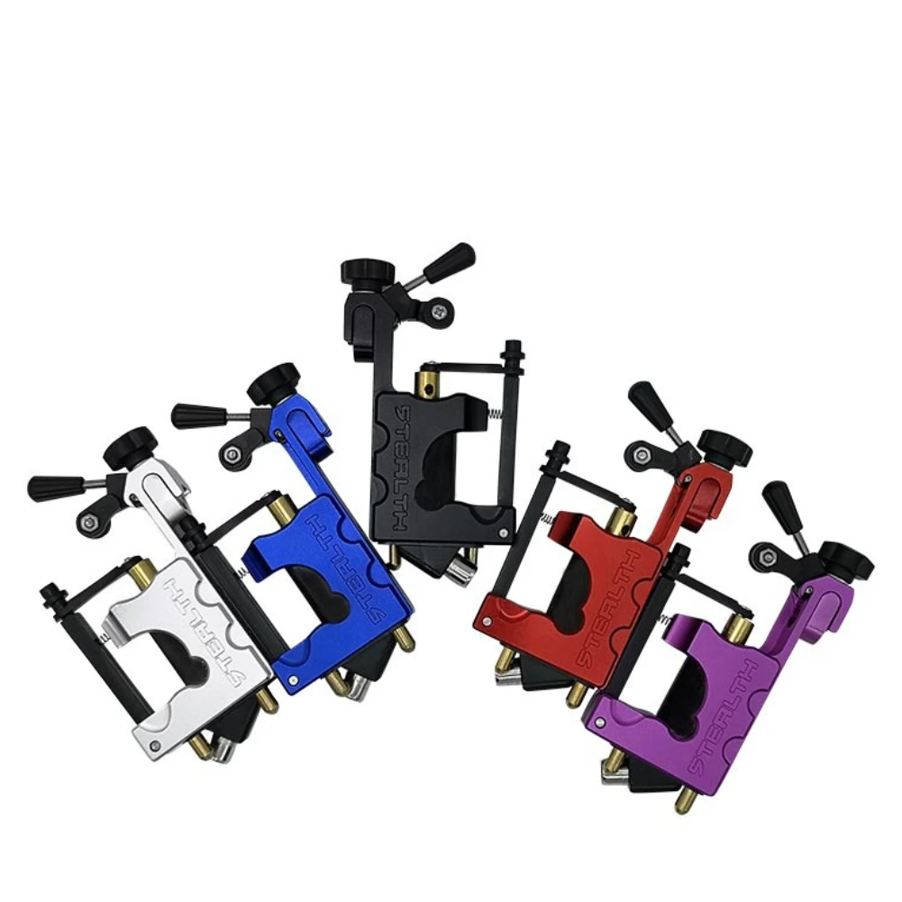 7color Stealth Tattoo Machine Alloy Rotary Dual Interface Strong Motor Gun Microblading Permanent Tattoo Body Art Makeup Machine samebike my sm26 electric bike 26 inch tires 350w motor max speed 30km h up to 80km range max load 150kg dual disk brakes lcd display magnesium alloy rim white