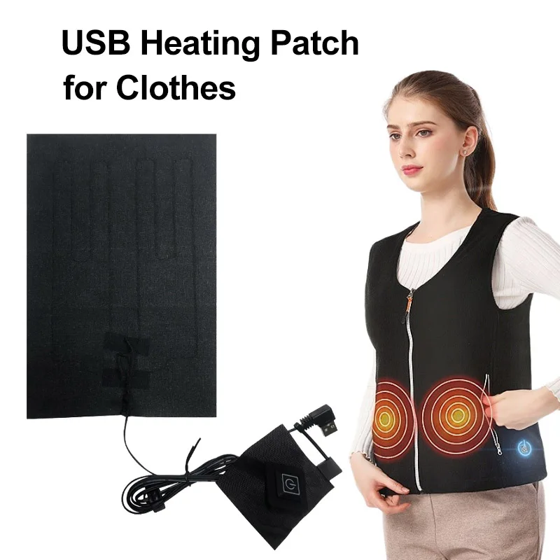 Electric Heater USB Hot Paste Clothing Heating Patch Thermal Insulation Sticker Cold Proof Artifact Auxiliary Device for Winter high performance thermal grease compound silicone thermal paste cooling tool ​for computer laptop cpu heat sink