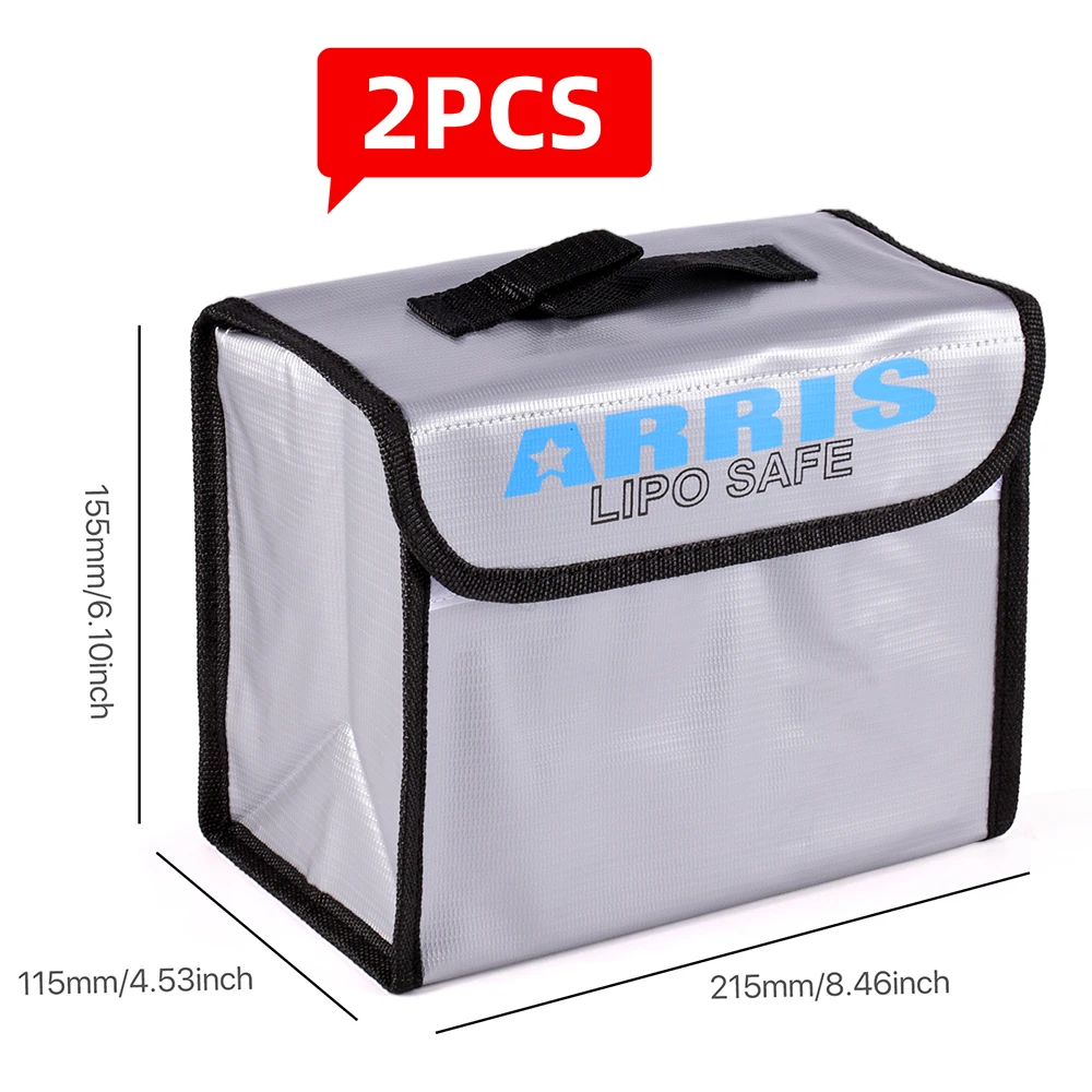 Lipo Safety Bag Fireproof Explosion-Proof Portable for RC FPV Racing Drone Car Battery Safe
