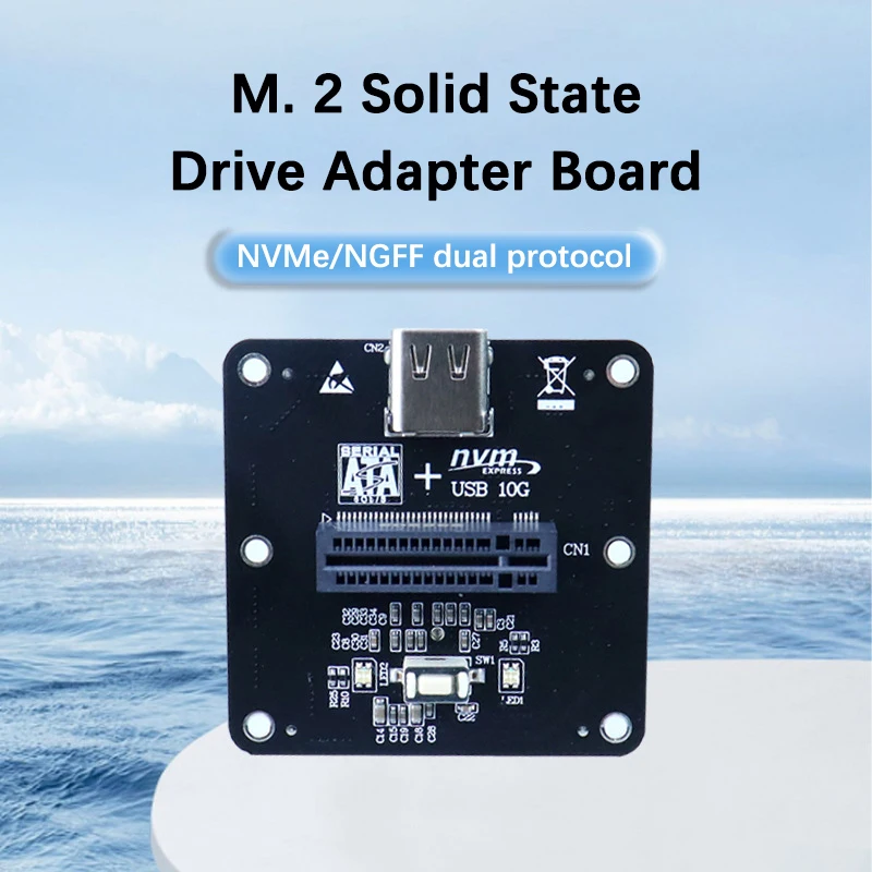 UTHAI U080 RTL9210B 듀얼 프로토콜 M.2 NVMe/NGFF 하드 디스크 박스 어댑터 타입-C USB3.1 10Gbps 어댑터 카드