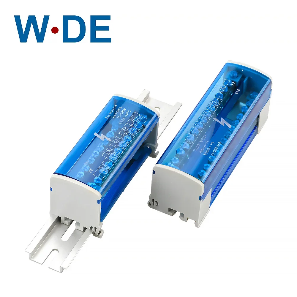 Din Rail Terminal Block Power Distribution Box Modular Screw Universal Electric Wire Junction Box 1 Piece din rail,din rail distribution box,din rail terminal block