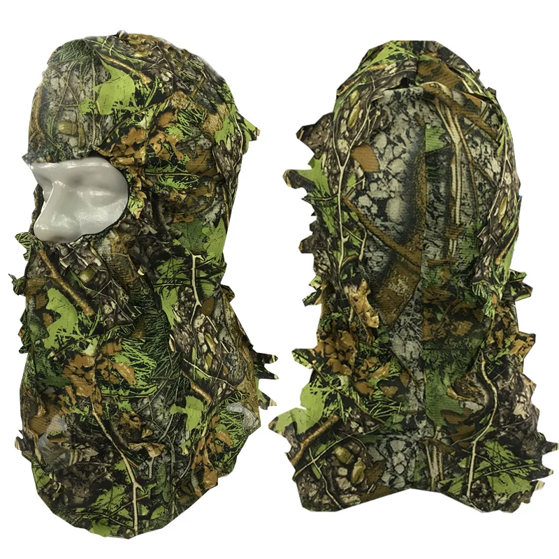 Outdoor Tactical Balaclava Hat Cap Full Face Mask Camouflage Airsoft Ghillie CS War Game Accessories