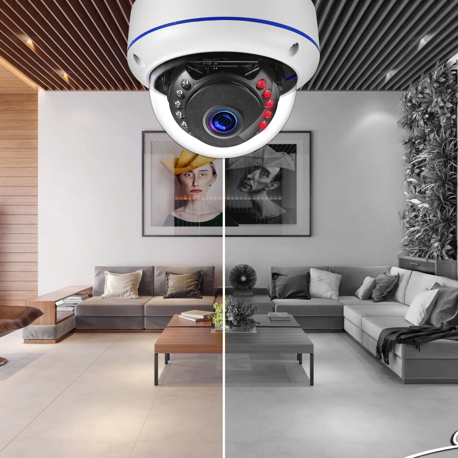 Gadinan 4K 8MP IP Camera Outdoor Audio POE H.265 Onvif Wide Angle 2.8mm Motion Detection Home Metal CCTV Surveillance Camera 2