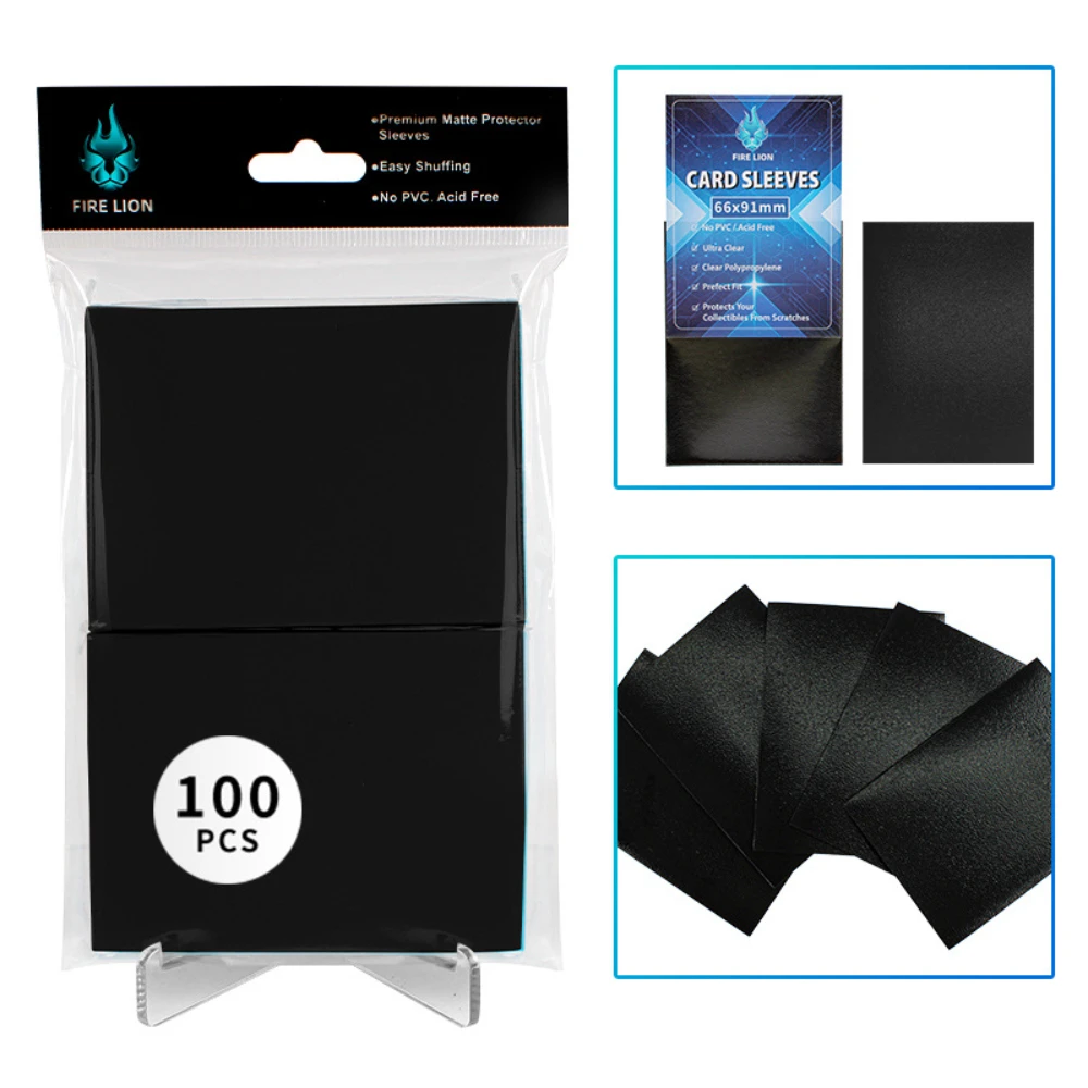 100 Pack Perfect Fit 66x91mm Card Sleeves for Double-Sleeving Trading Cards