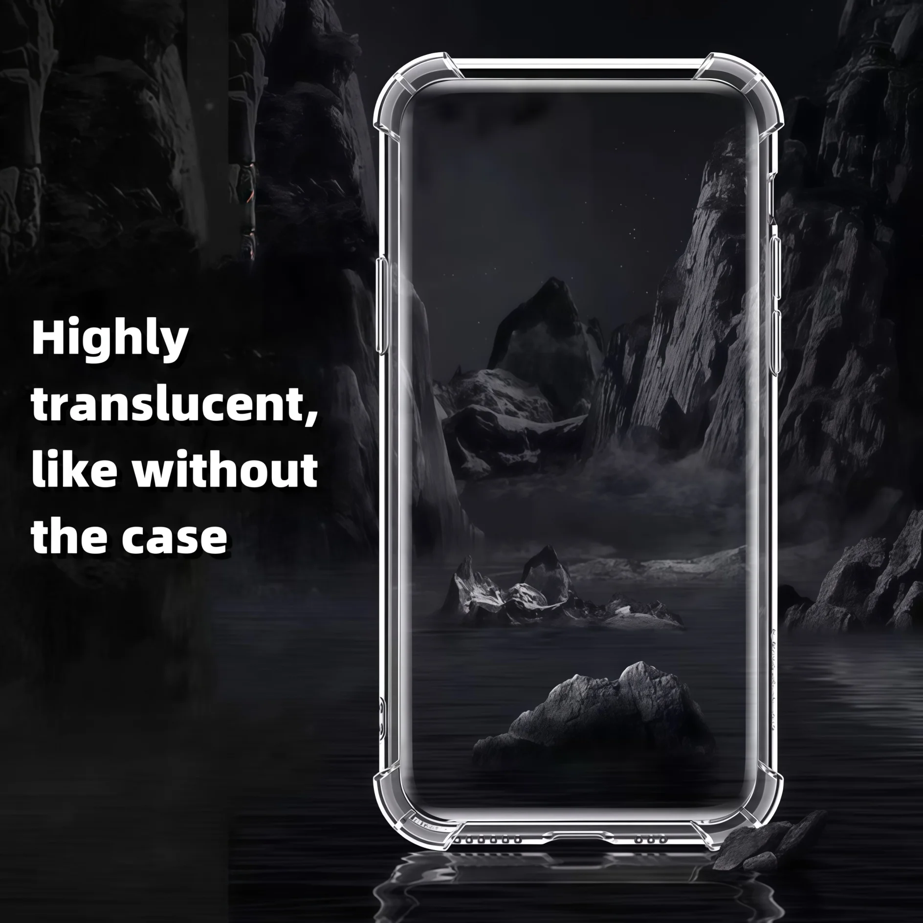 Durable Transparent TPU Shockproof Phone Case