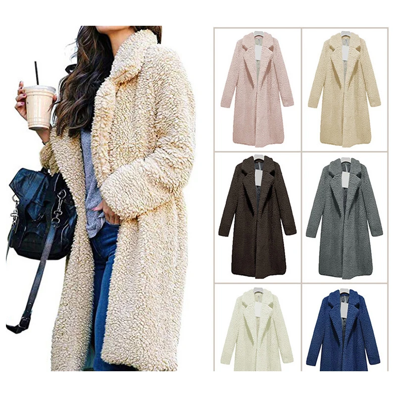 

Cotton-padded Jacket Womens Lambswool Autumn and Winter Long Lambswool Coat for Women