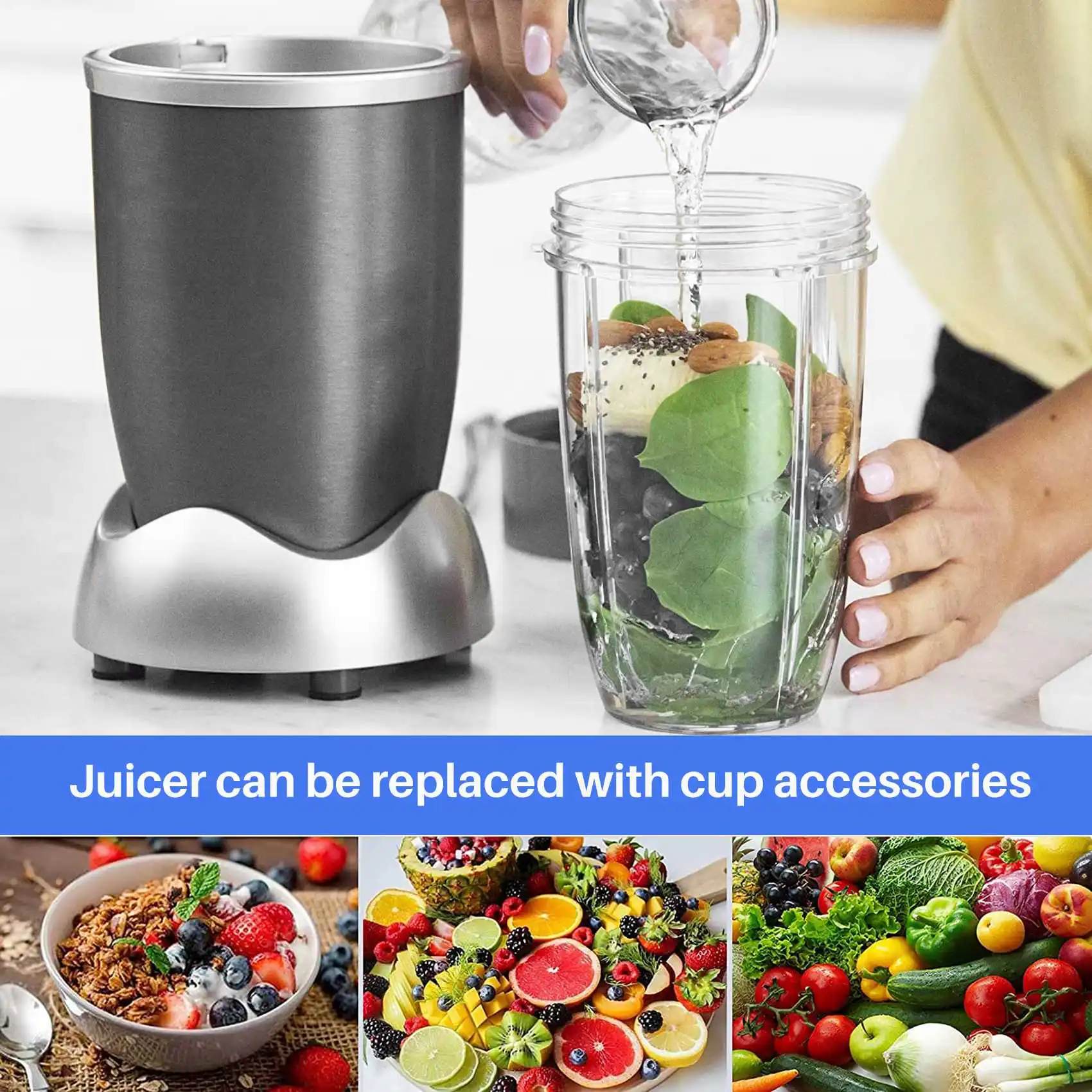 AEE2-주서 컵 머그컵 Nutribullet Nutri Juicer 32Oz Juicer 32Oz 컵 교체 부품 용 투명 교체