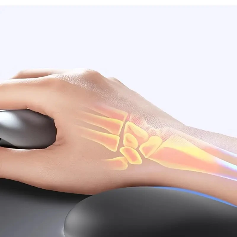 Ergonomic Mouse Pad with Wrist Support Memory Foam Mouse Mat Soft Plastic Wrist Cushion, Soft Square Hand Rest for Office