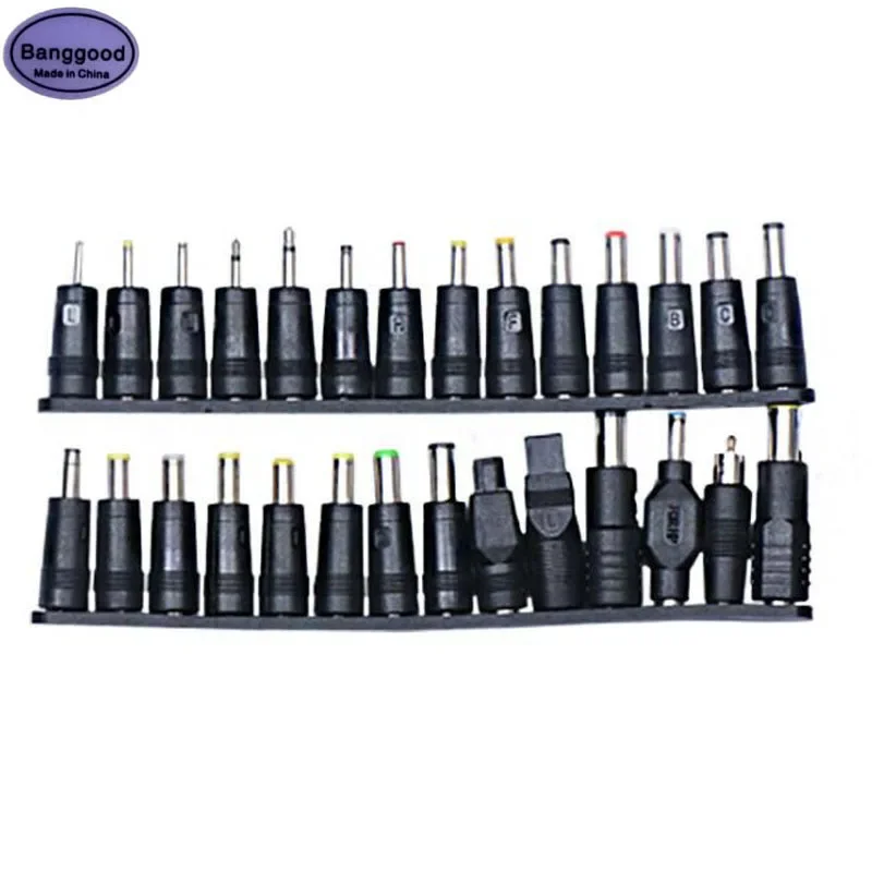 Set 28pcs Universal Laptop DC Power Charger Connector Plug for AC DC 5.5x2.1mm Multi-type Male Jack Adapter Conversion Head free shipping 80 80 mm universal bga ball bga sik chu taiwan stencil template tool send xbox360 ps3 will ps4 stencil 28pcs