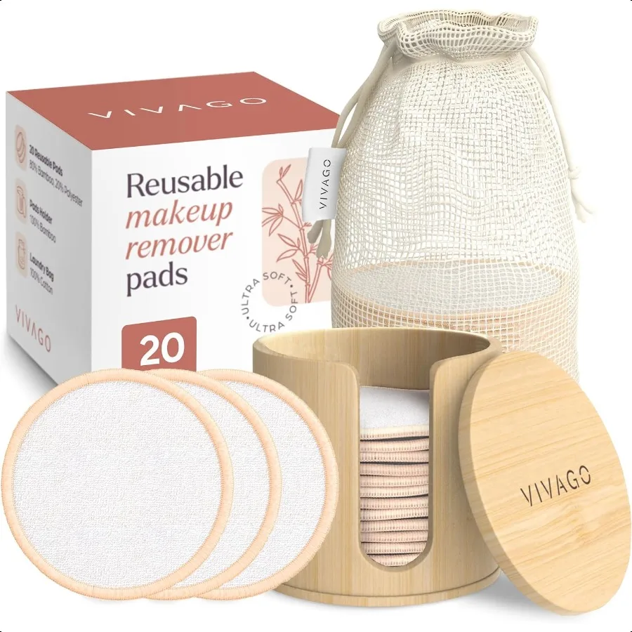 Soft Reusable Cotton Rounds Makeup Remover Pads