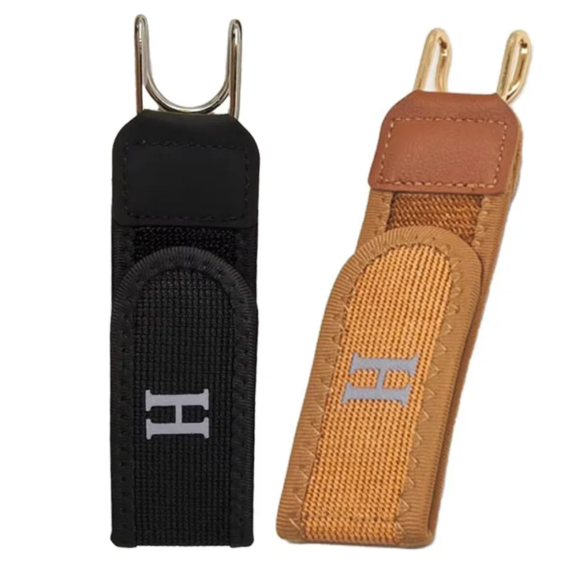 2Pcs Adjustable Buckleless Belt Hook Elastic Velcro Waist Buckle ‘ With