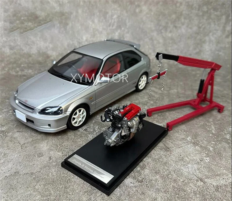 

MOTORHELIX 1:18 для Honda Civic Тип R, модель из сплава под давлением для мальчиков, подарки для хобби, демонстрация коллекции желтого/белого/серебряного цвета
