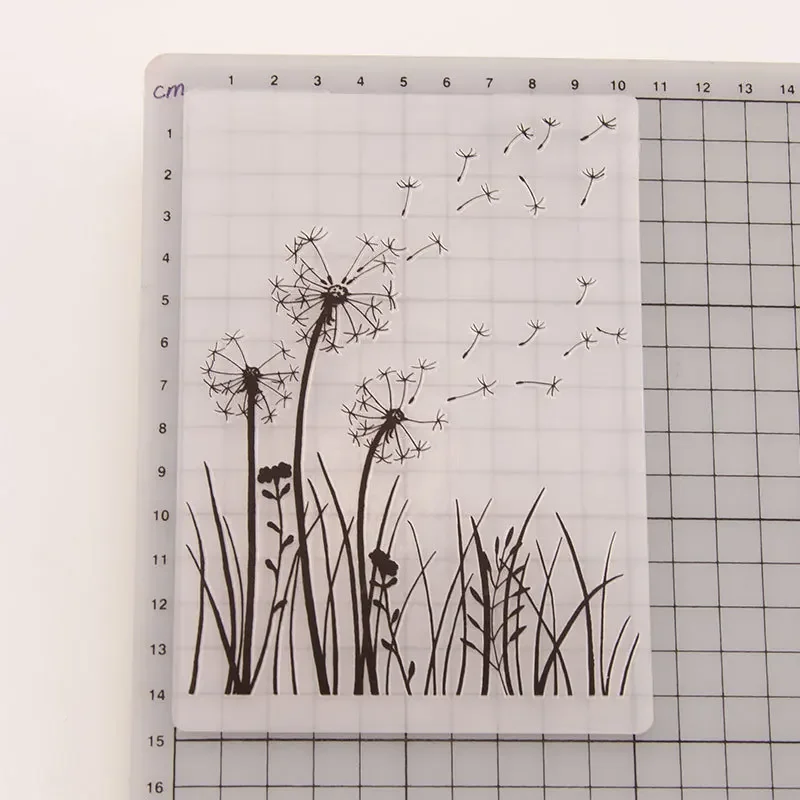 Plastic Embossing Folder Embossing Folder Dandelion/Butterfly/Leaves/Classic Embossing Folder Transparent Plastic Plates Design For DIY Paper Card Decoration Scrapbooking