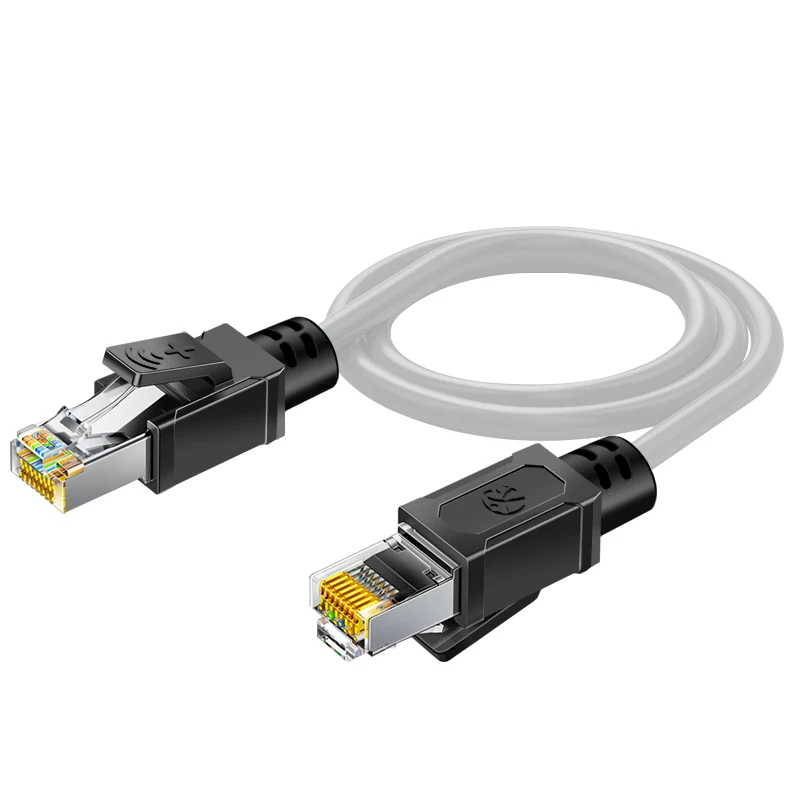 Enhanced Industrial Ethernet Cable - Short Cat6a SFTP, Nylon, 10Gbps Rated, Oil-Resistant for Railway and Factory Automation Applications