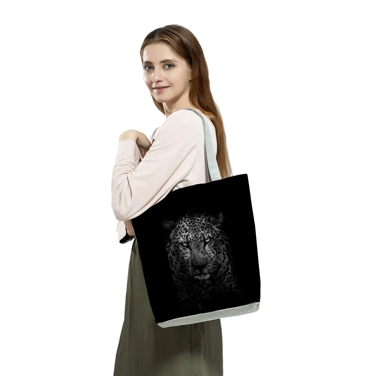 roekeloos pijp Minimaal Cool Black White Wild Animals Printed Handbag 2022 New Tiger Leopard  Shopper Bag Totebags For Women Large Shoulder Bag Casual| | - AliExpress