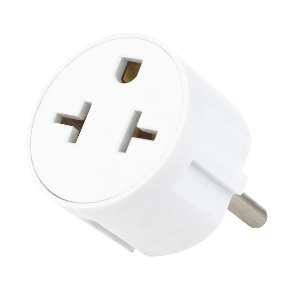 US Plug USA to EU Plug Adapter 20A 250V EU Converter USA US To Wall Socket Fireproof AC Travel Adapter