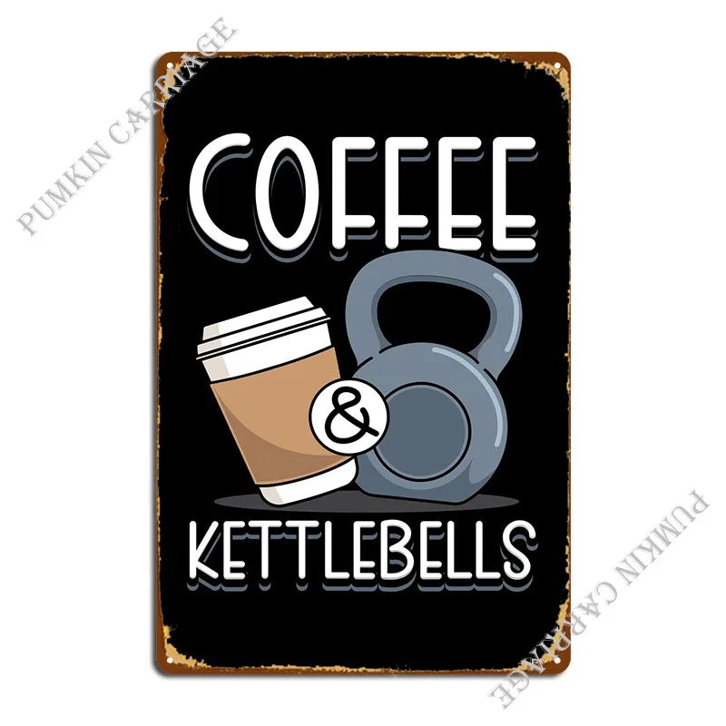 Kettlebells Caffè Insegne In Metallo Garage Cinema Cave Bar Tin Sign Poster