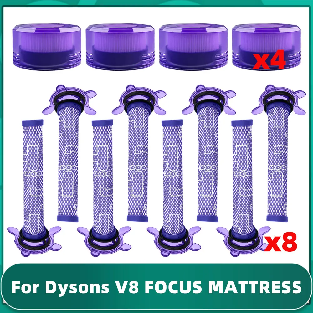 Per Dyson V8 Focus Mattress Materasso Aspirapolvere Pre Post Filtro Parti Di Ricambio Accessorio