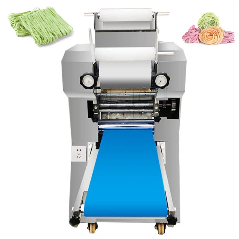 

Electric Noodle Pasta Maker Machine Commercial Household Stainless Steel Press Spaghetti Dough Roller Desktop