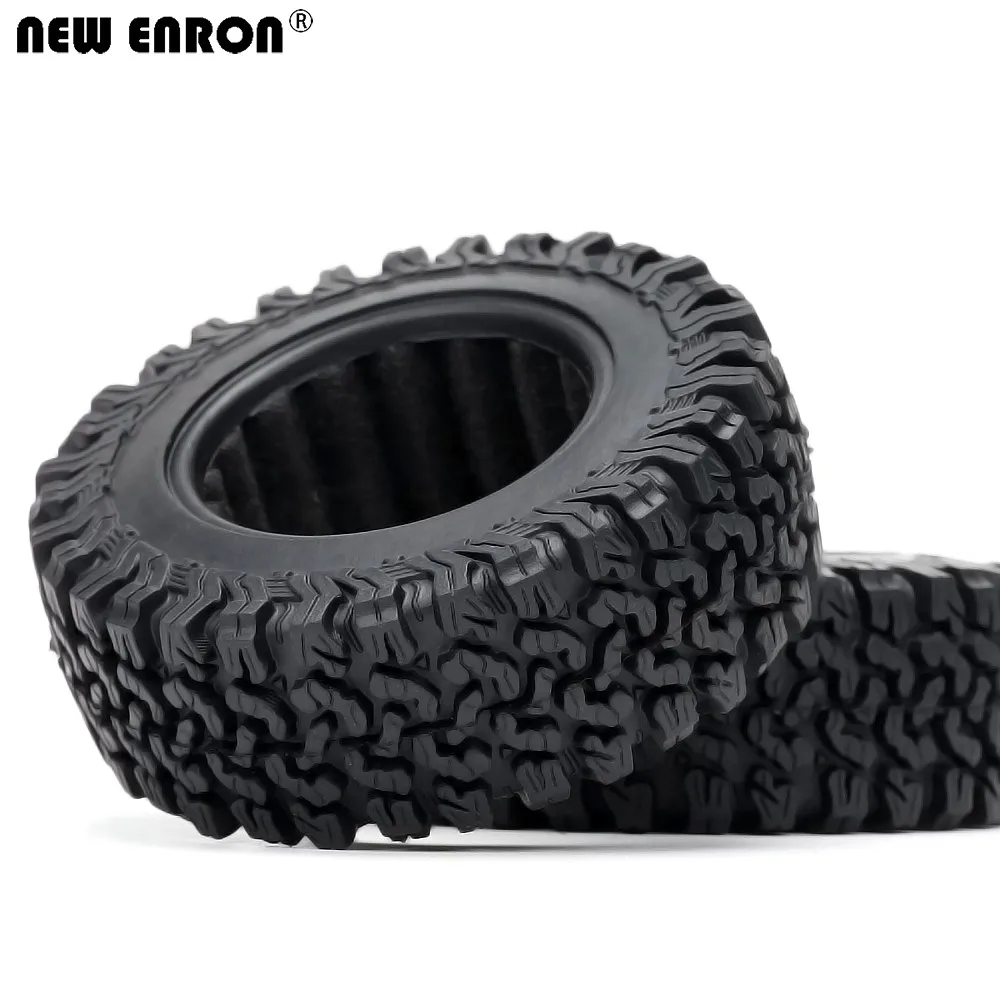 4 Pezzi Pneumatici 1.9 In Gomma 100mm Per RC Crawler 1/10 - Assiale SCX10 TRX4 D90 CC01 - 2