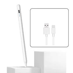 Universal Rechargeable Magnetic Stylus Pen with Tilt Sensitivity (White - 02)