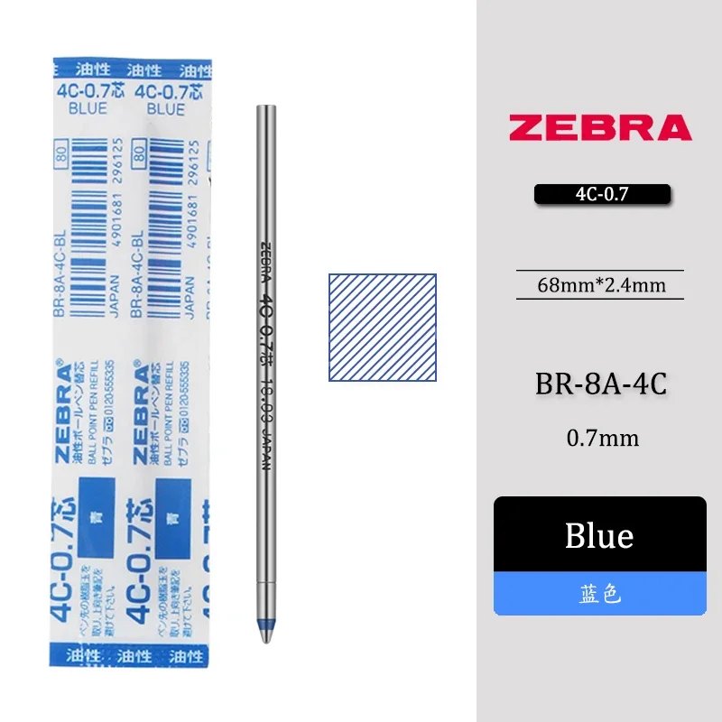 200 Ricariche Penna A Sfera 0,7 Mm - 100 Blu + 100 Nere, Grandi Capacità, Scrittura Fluida - 3