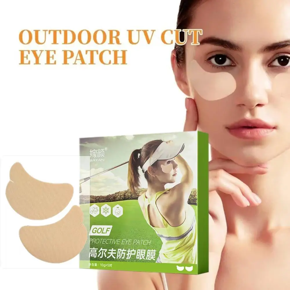 5pairs UV Stickers For Sunscreen Outdoor Cut Eye Patch For Facial Golf Patch Reduce Freckles Moisturizing Sun Protection 5pairs uv stickers for sunscreen outdoor cut eye patch moisturizing breathable sun protection face patch facial golf patch c4s3