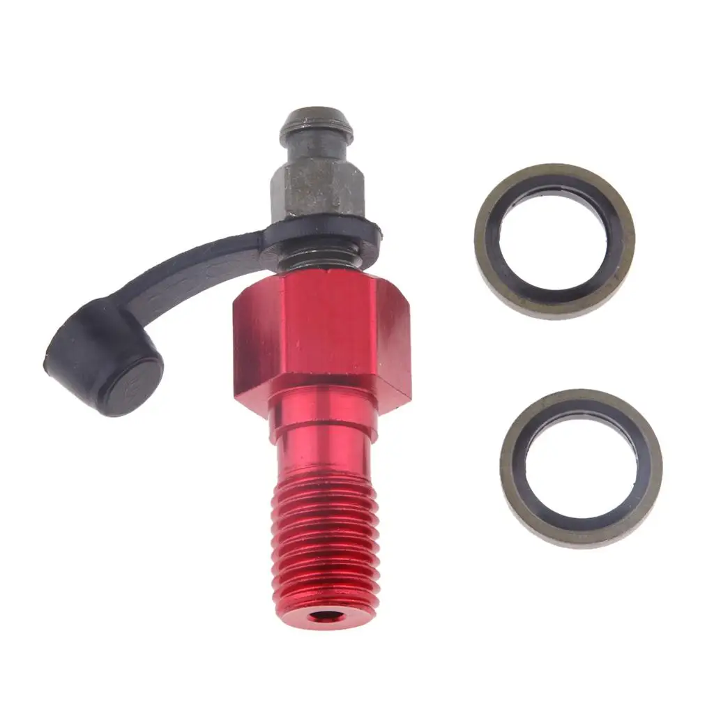 Motorcycl Brake Master Cylinder Brake Caliper Banjo Bolt & Bleed Nipple/Screw for Kawasaki Aluminium Alloy Bolt M10 x 1.25mm