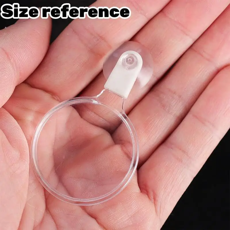 Aquarium Magnifying Glass Acrylic Suction Cup Viewer Small Animal Plant Observation For Viewing Coral Fish Tank Accessories