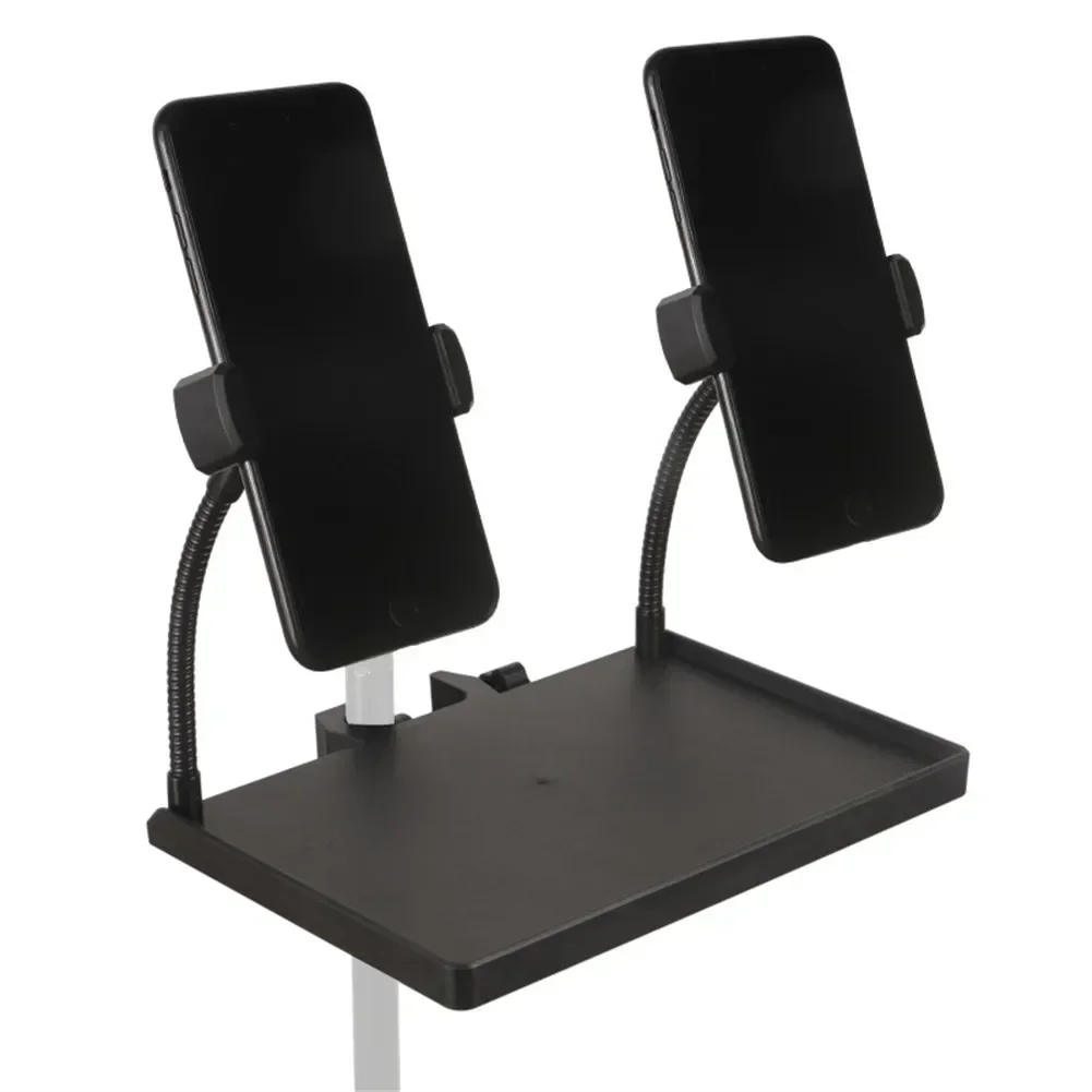 Microphone stand Microphone Stand Sound Card Tray Bracket 6cm To 10cm Width Smartphone Devices Guitar Performance Live Smartphone Holder