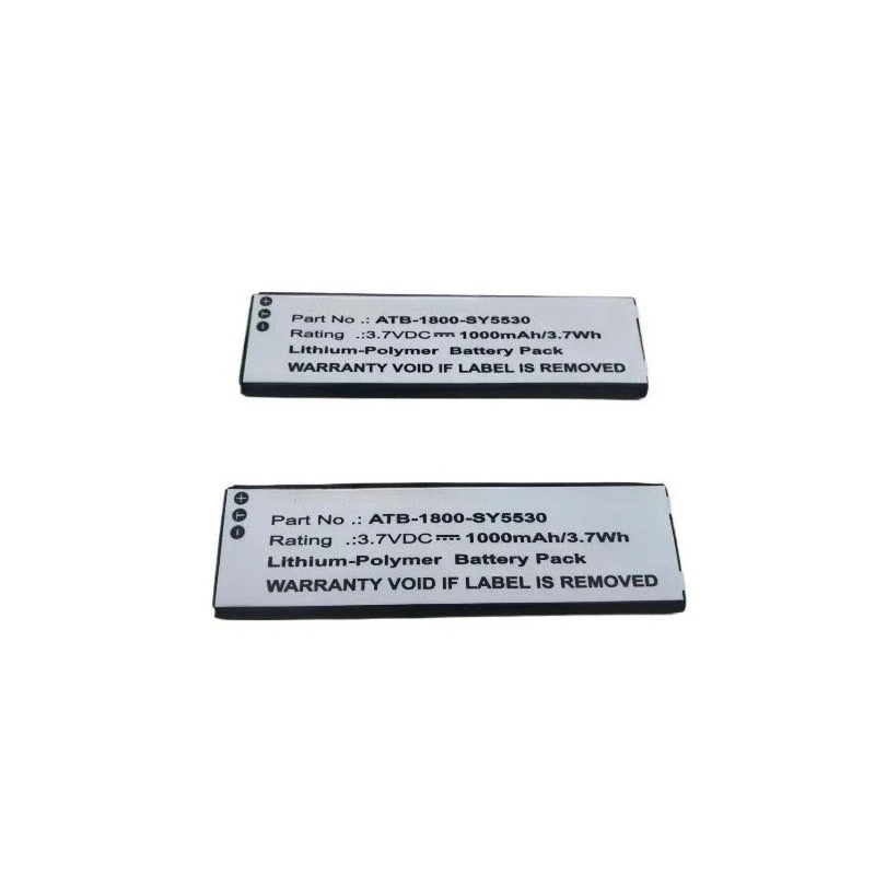 2PCS 3.7V for RTI 40-210742-20 ATB-1800-SY5530 ATB-900-SY5531 T1 T2+ T2B T2C T2C