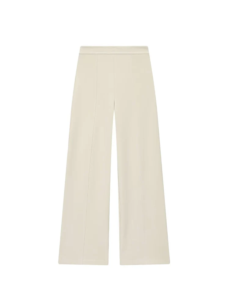 New Women Pants Set Fashion Solid Asymmetric Turtleneck Blouse Top Straight Long Trousers Ladies Short Sleeve Commuter Suits