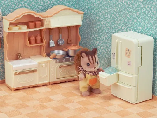 Sylvanian Families Dollhouse Playset Kitchen Play Set Accessories Gift Girl Toy No Figure New in Box 5341 5