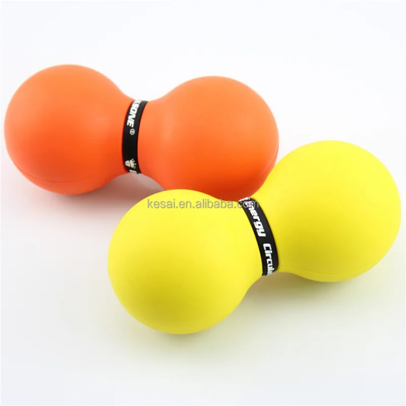 DoublePeanutMassageBallnaturalrubberFitnessBalllacrossemassage