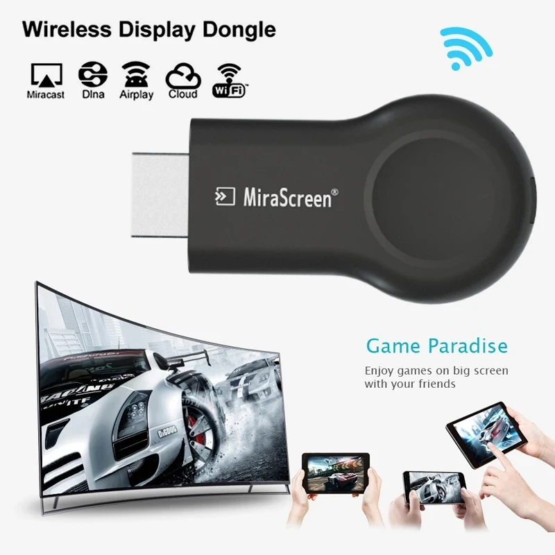 Беспроводной Mirascreen E8 Miracast беспроводной зеркальный 5G с одинаковым экраном WIFI Дисплей для iOS Android Ключ ТВ палка для Chromecast