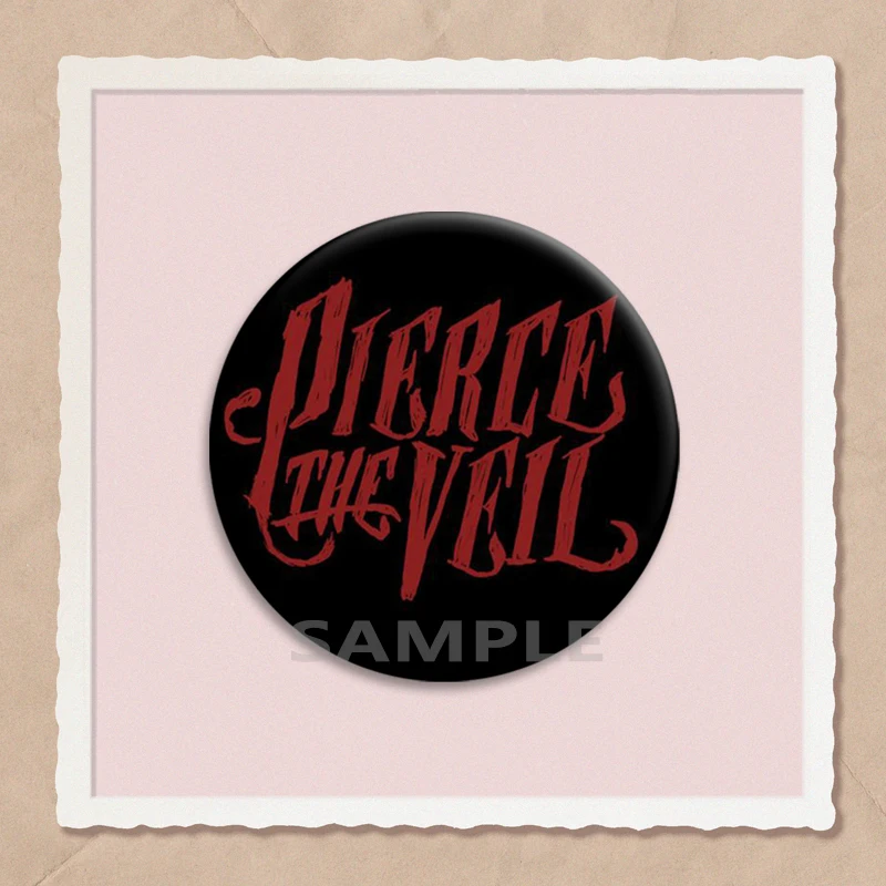 Pierce The Veil Collide with The Sky Album Art Pin Brooch - Music Lover's Decorative Tinplate Badge
