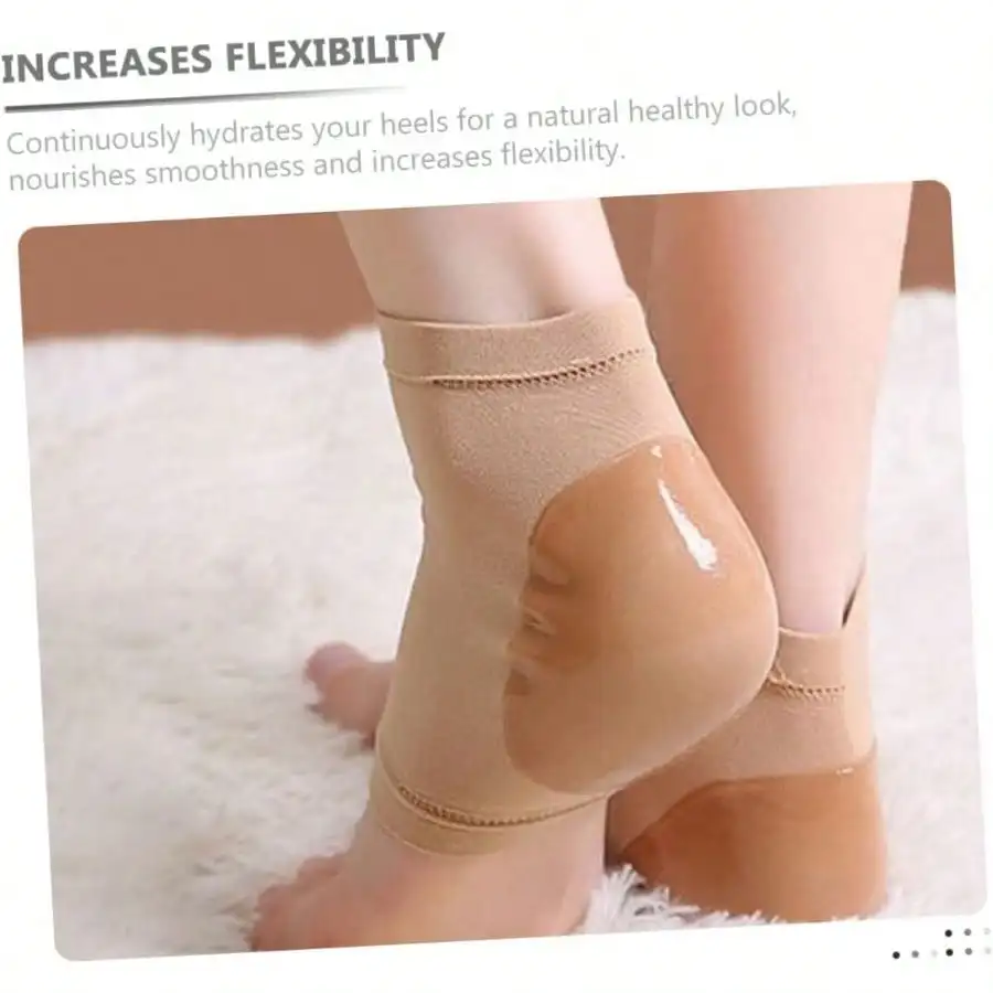 Breathable Gel Heel Socks for Cracked Feet