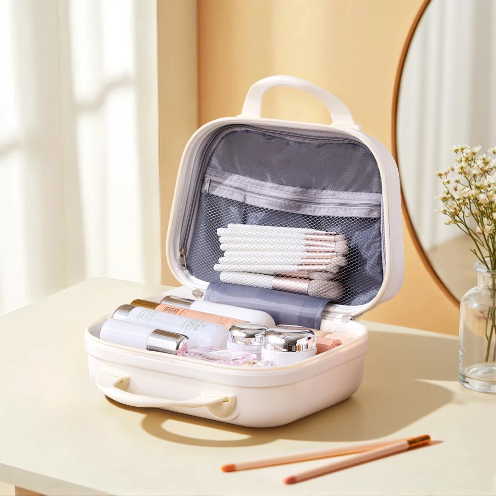 Voltsify Portable Hard Shell Handheld Makeup Travel Case Water-Resistant and Pressure-Resistant