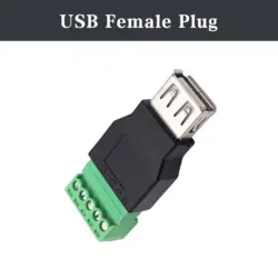 USB 2.0 Type A Connector with Screw Terminal (Female)
